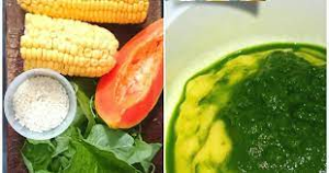 Puree Jagung Manis dan Bayam
