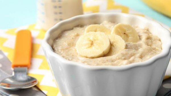 Bubur Biskuit Pisang Susu