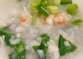 Bubur Susu Bayam Udang
